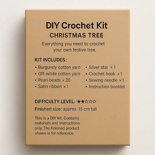 TwinkleStitch – Handmade Crochet Holiday Tree Set