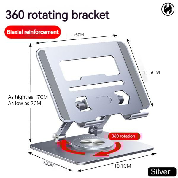 FlexElevate – Rotating Aluminum Laptop Stand