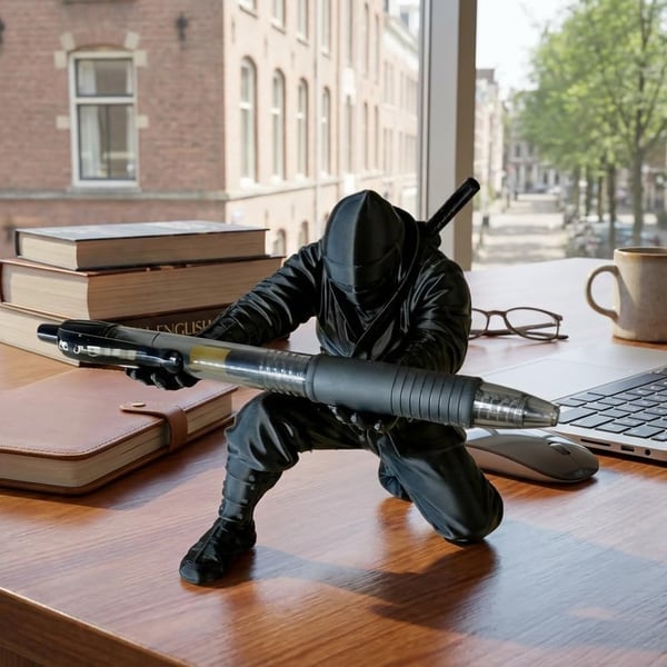 ShadowBlade – 3D  Samurai Pen Holder Desk Organizer