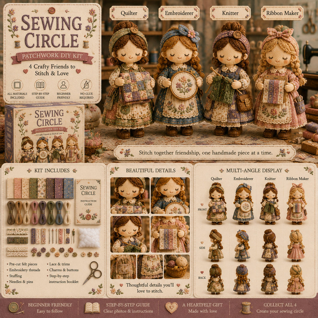 StitchTales – Patchwork Doll Sewing Kit