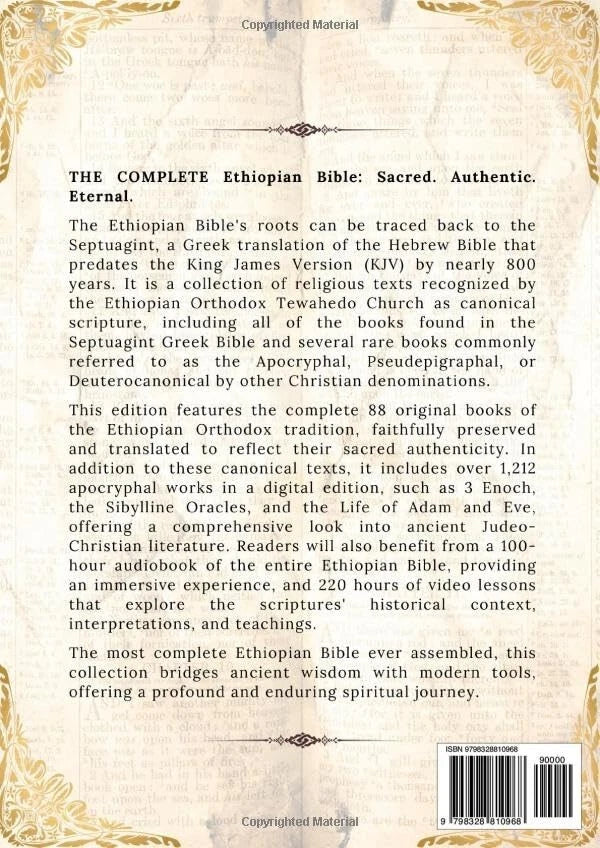 🔥LAST DAY 70% OFF🔥THE COMPLETE ETHIOPIAN BIBLE in English