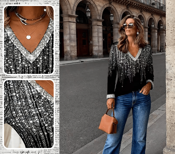 FlowWear - Casual V-Neck Blouse