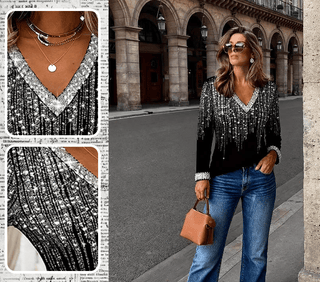 FlowWear - Casual V-Neck Blouse