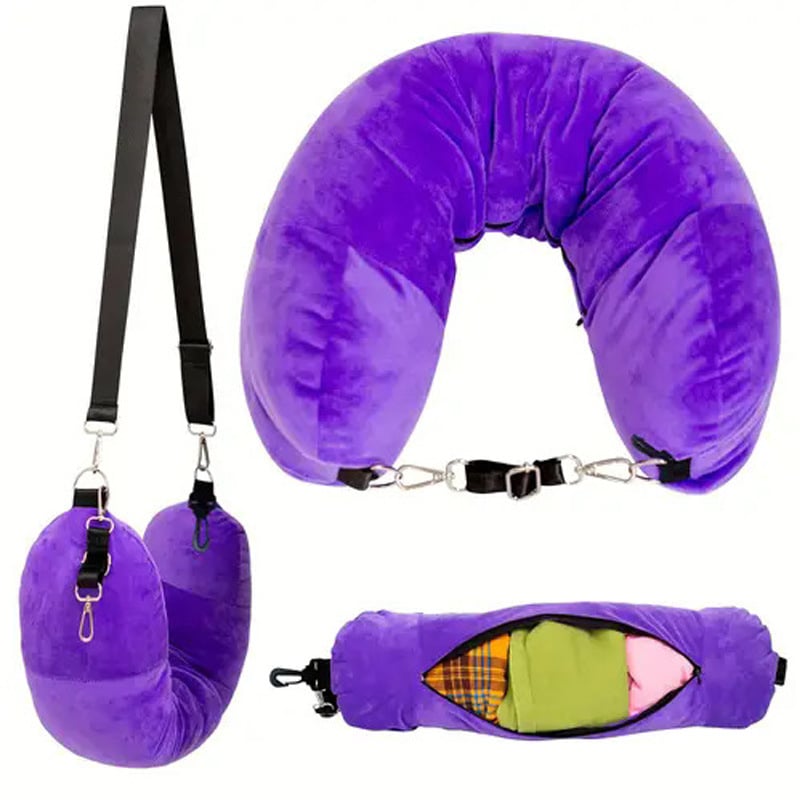 PackPillow - Clothes-Holding Neck Cushion