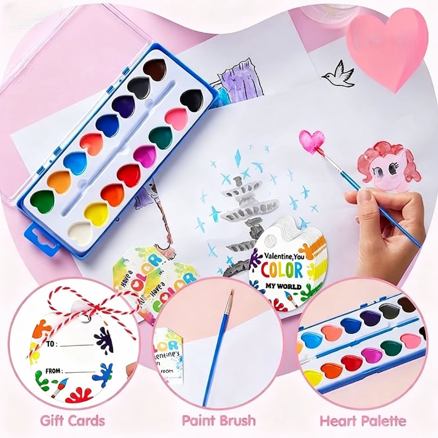 LoveStroke – Mini Watercolor Paint Set