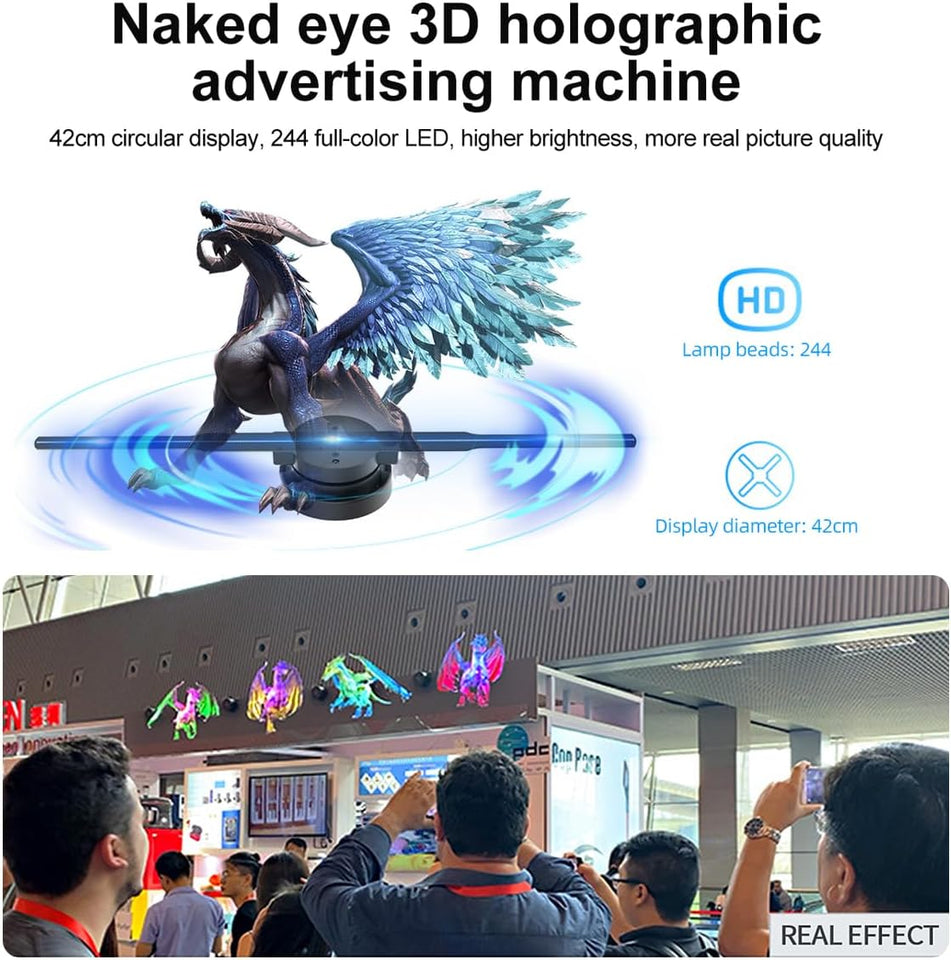 🎄3D Hologram LED Fan Projector - Free Shipping
