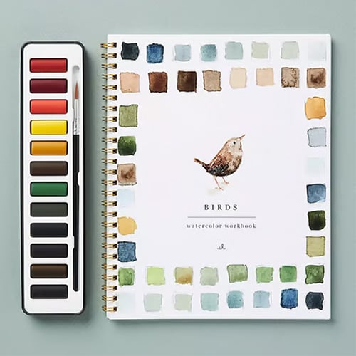 AquaBliss - Beginner Watercolor Learning Book