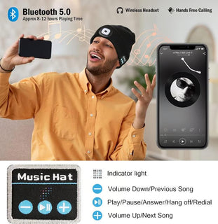 🎄LED Bluetooth Music Beanie