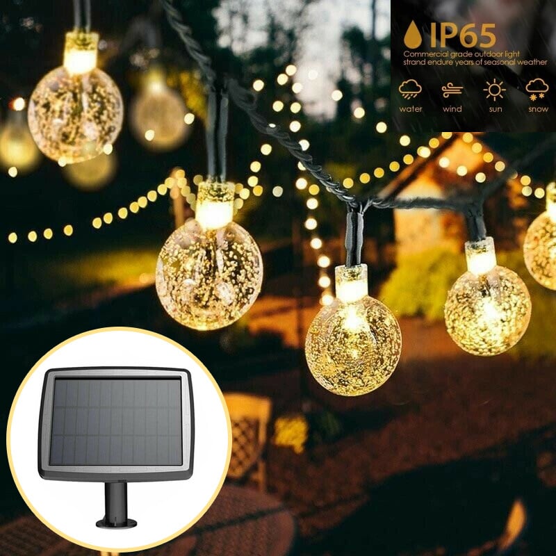 🔥Last Day 50% OFF🔥 - Waterproof Solar Powered LED Outdoor String Lights