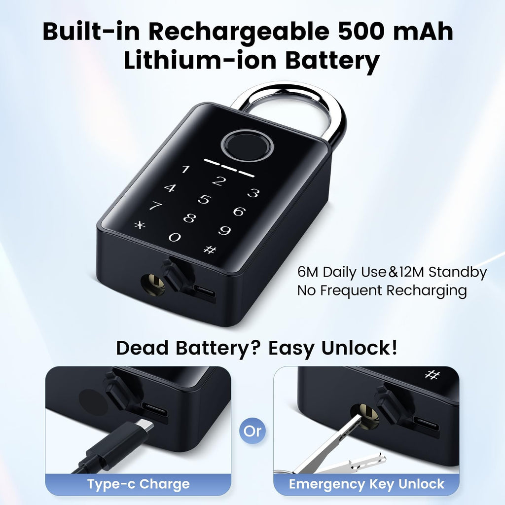 GateShield – Premium Fingerprint Security Gate Lock