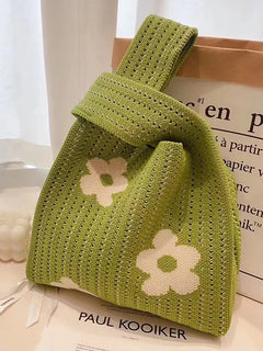 FloraChic – Floral Printed Hollow Design Handbag