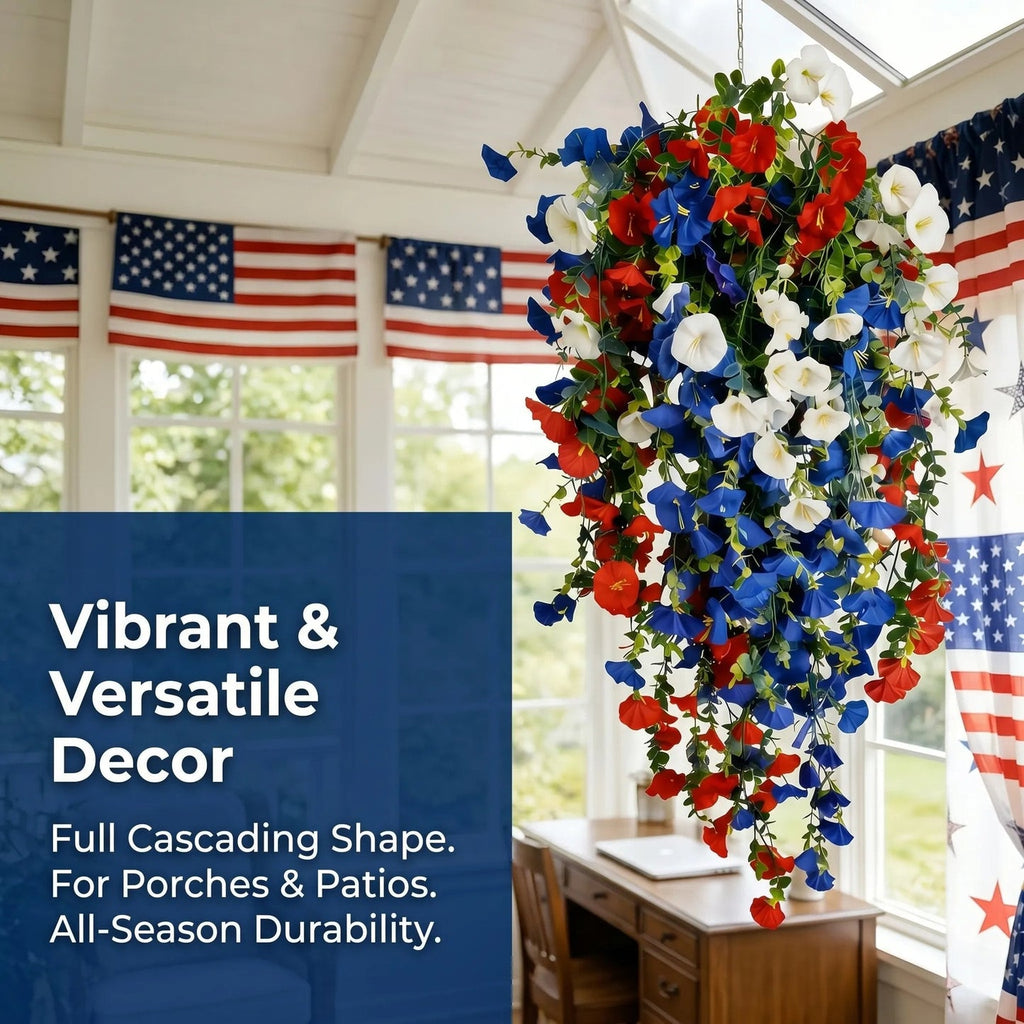 LibertyBloom – Patriotic Hanging Flower Baskets