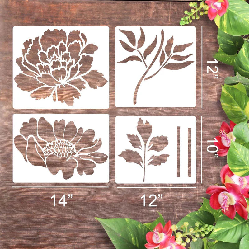 BloomCraft | Reusable Decorative Flower Stencil Set