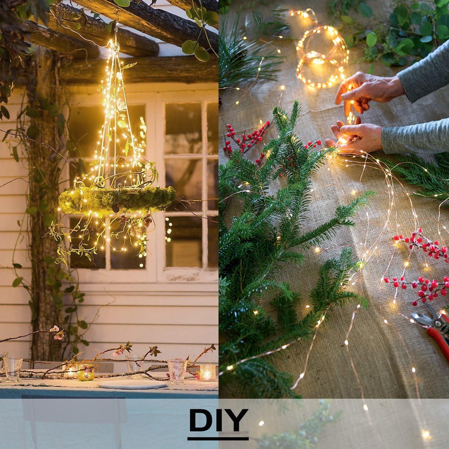TwinkleGlow - 8 Modes LED String Lights