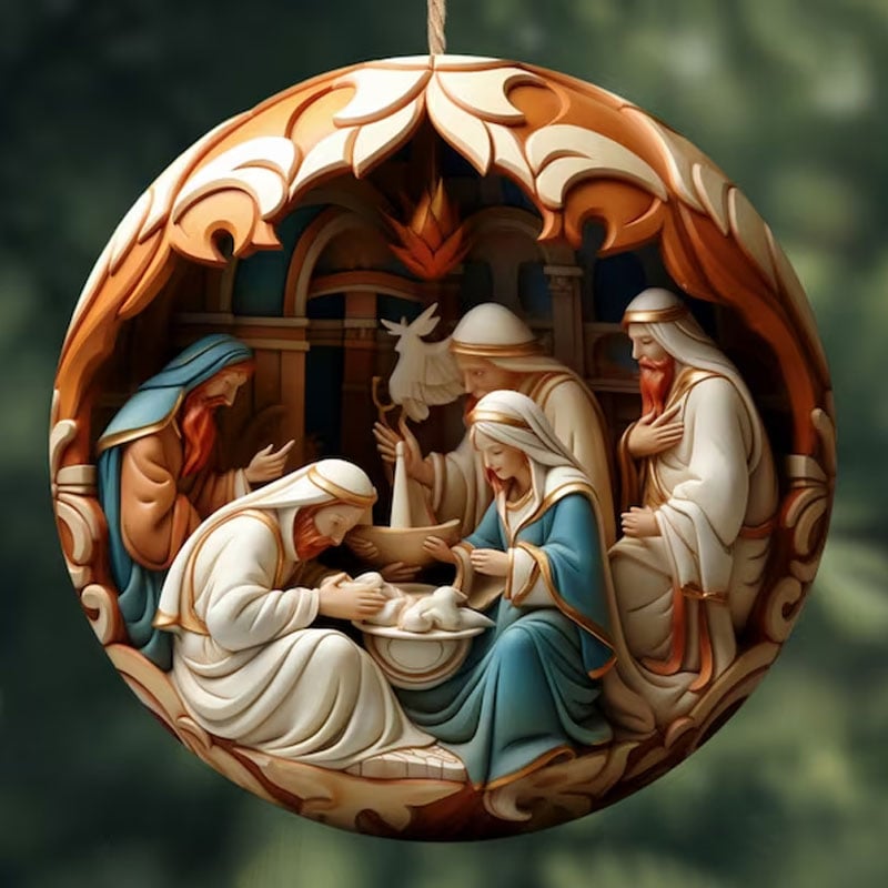 FestiveFaith - Charming 2D Nativity Ornaments