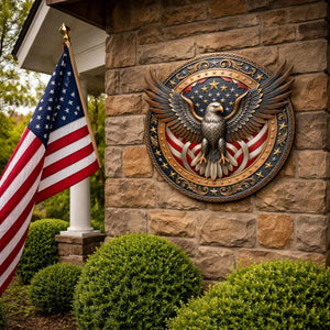 EagleValor - American Eagle Patriotic Metal Wreath