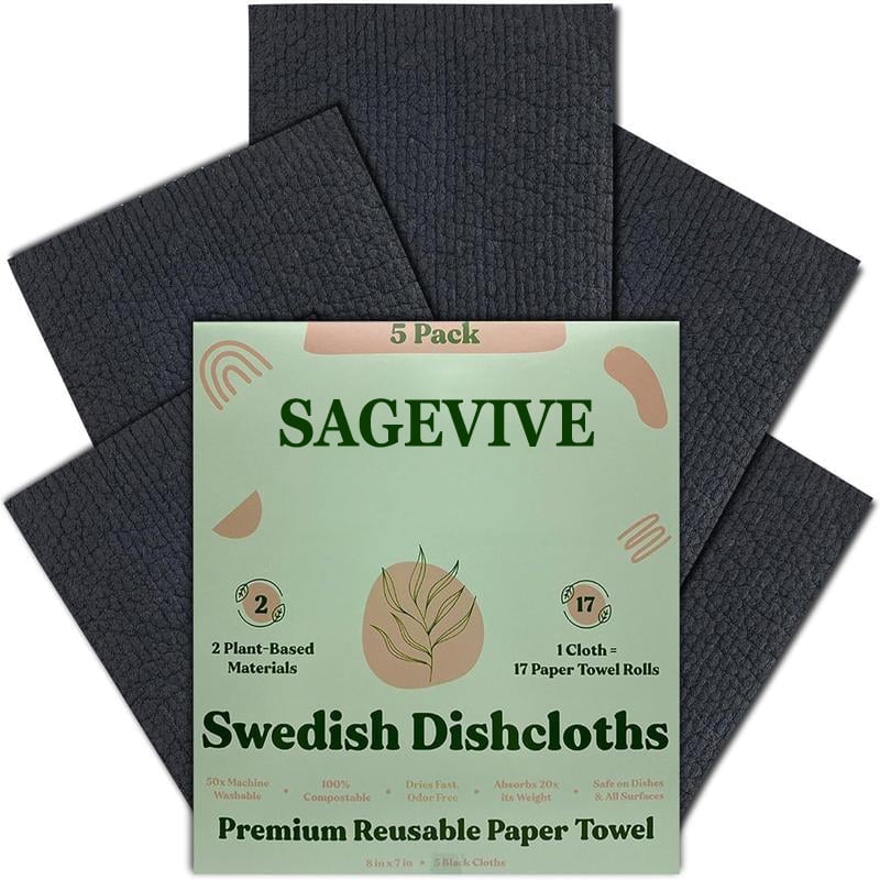 FreshFiber - Ultra-Absorbent Swedish Dishcloth Set