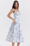 LA VIERA - Corset Lace-Up Summer Dress