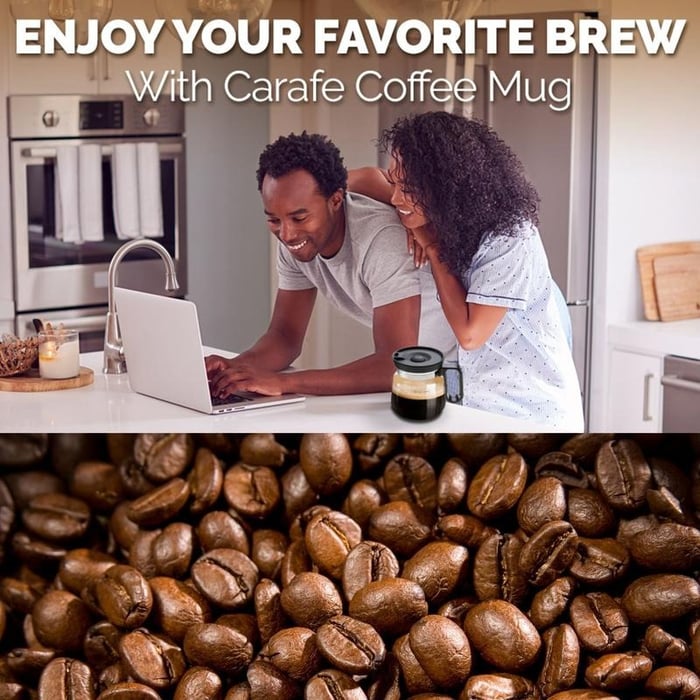 BrewVista – Classic Glass Coffee Mug