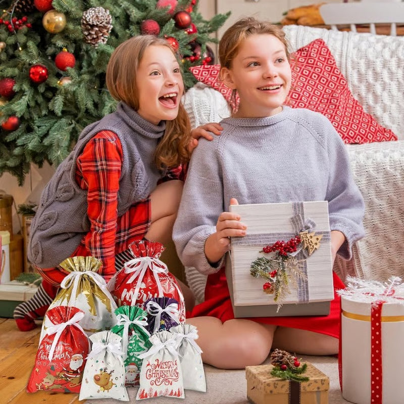 MerryPouch – Christmas Drawstring Gift Bags 🎄