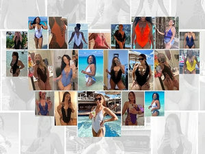 CurveSculpt – Sexy Lace Up One Piece Swimsuit