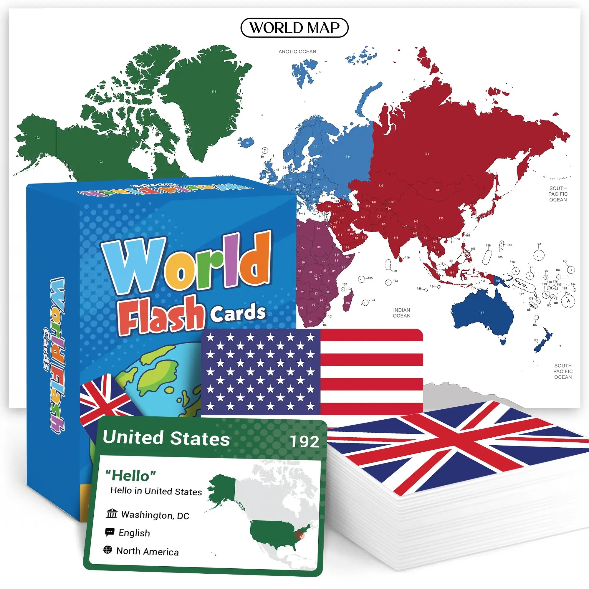 FlagQuest – Interactive World Geography Flashcard Set