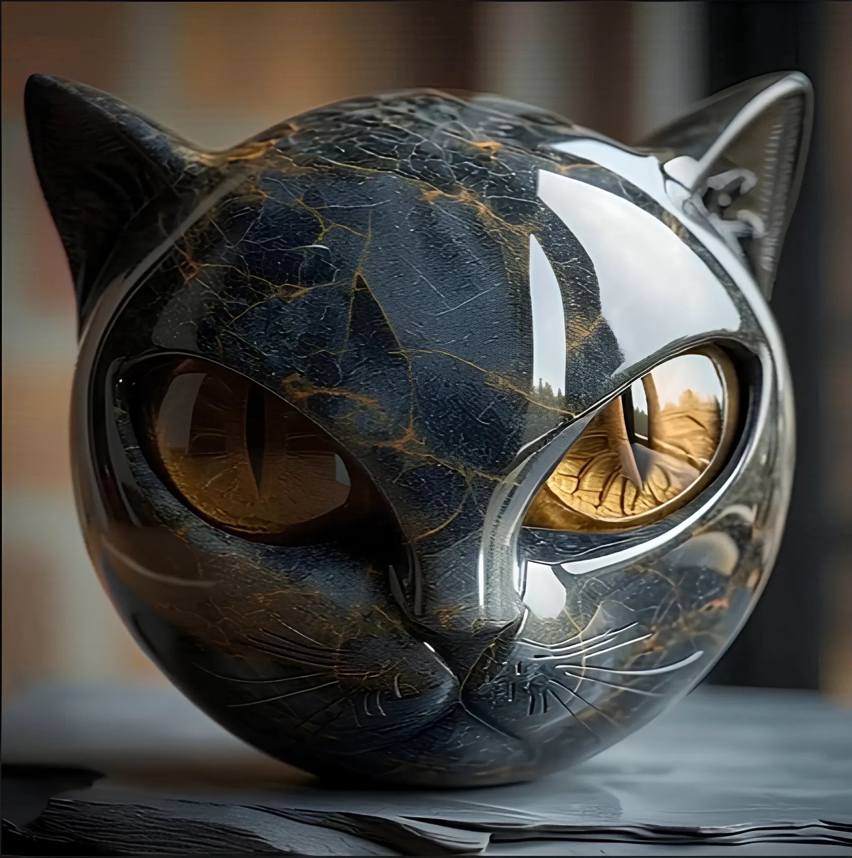 🔥LAST DAY 50% OFF🐈‍⬛Luxury Black Cat Stone Sculpture – Elegant Home Décor & Gift-Ready Art Piece