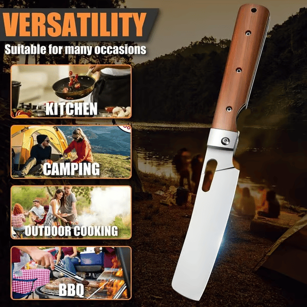 CocoSlice - Artisan Wood Handle Santoku Knife
