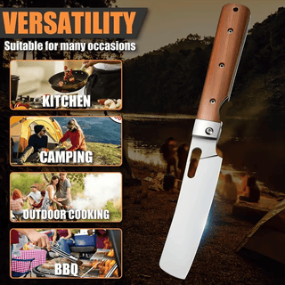 CocoSlice - Artisan Wood Handle Santoku Knife
