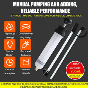 Syringe Design Suction Injection Oil changing Tool marnetic