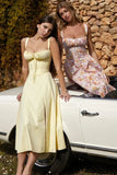 LA VIERA - Corset Lace-Up Summer Dress