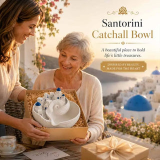 OceanVista – Santorini Decor Bowl