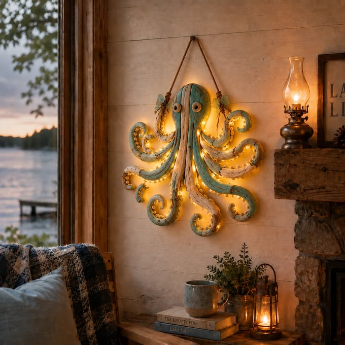 CoastalGlow – Lighted Coastal Fish Wall Decor