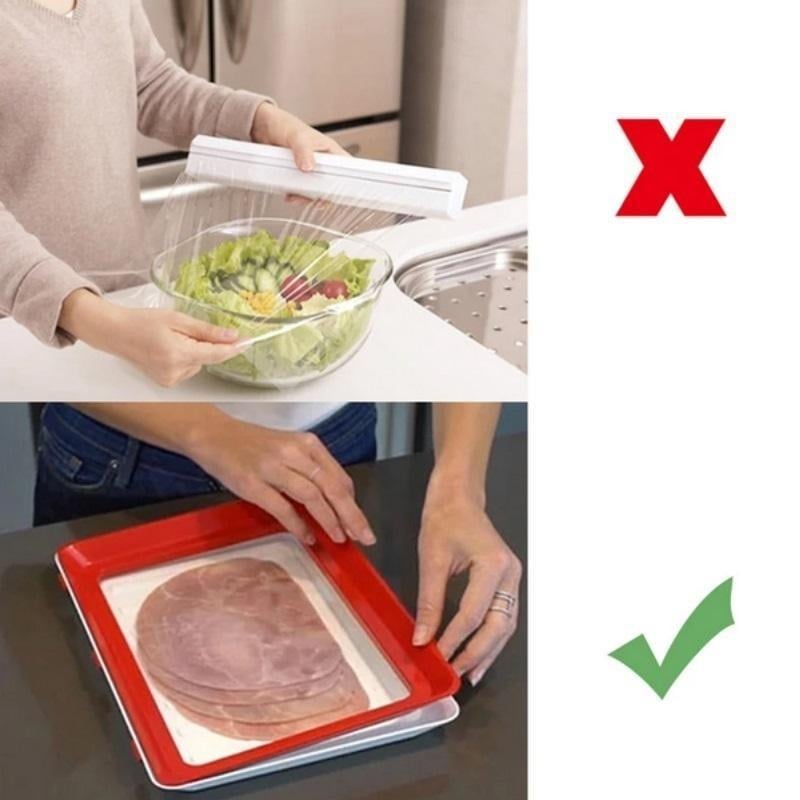 SealMate – Reusable Eco-Friendly Food Preserving Tray