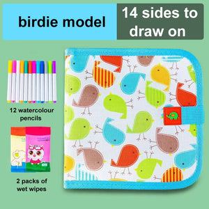 🎁Last Day Promotion 49% OFF🔥Dinosaur Pattern Erasable Coloring Graffiti Book Set