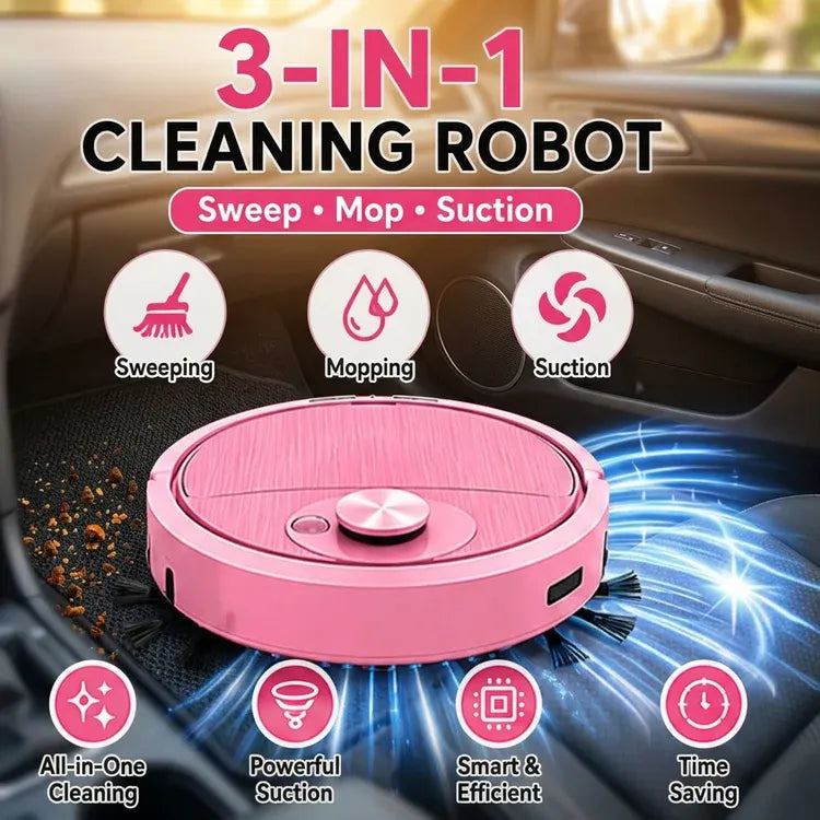 DriveBot – Smart Mini Car Mat Cleaning Vacuum