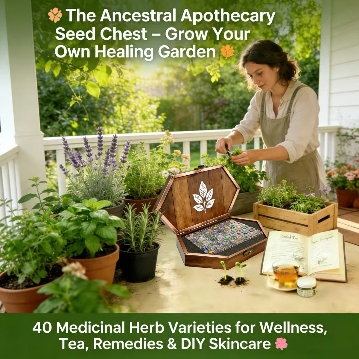 Herbal Wisdom - Vintage Seed Chest Collection
