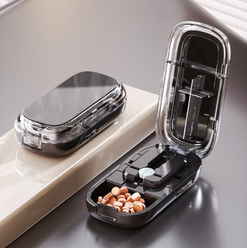 MediSlice - Smart Pill Cutter with Storage Box
