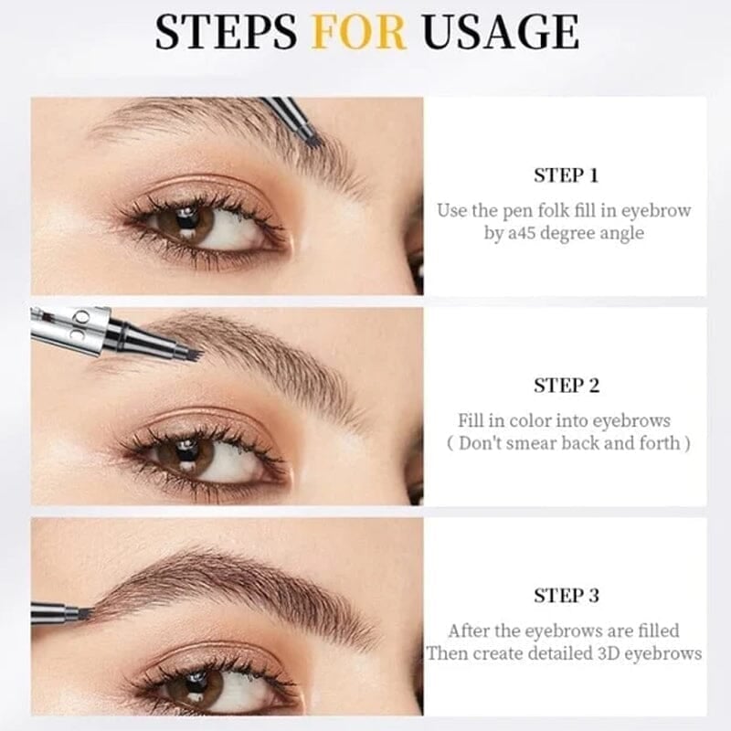3D Waterproof Microblading Eyebrow Pen marnetic