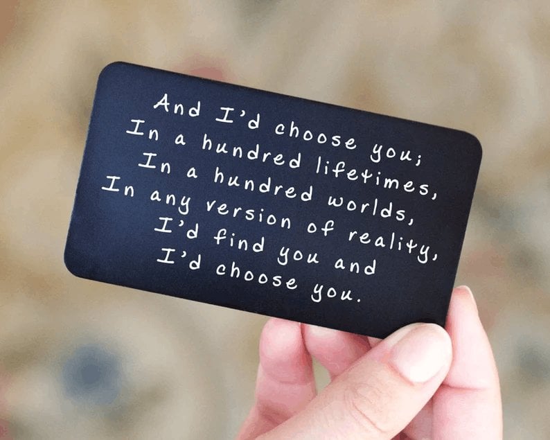 EndlessBond - Engraved Memory Card