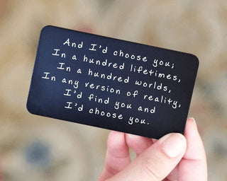 EndlessBond - Engraved Memory Card