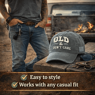 RetroEdge – Aged Look Vintage Hat