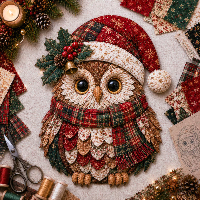 CozyStitch – Christmas Patchwork DIY Decor Kit