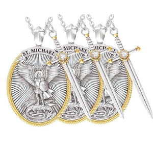 DivineGuard - Elegant Arch angel Necklace