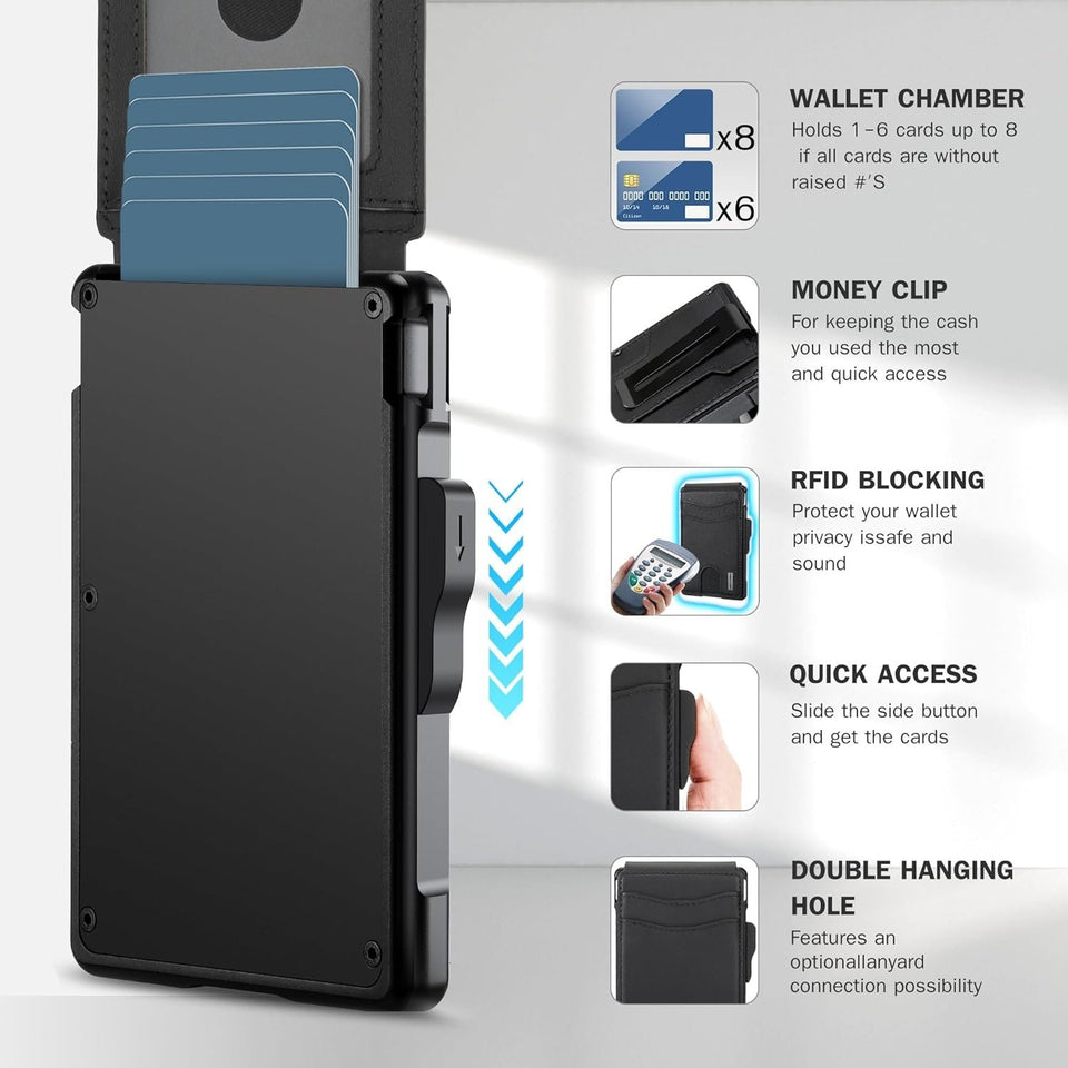 VaultOne - Premium RFID AirTag Wallet