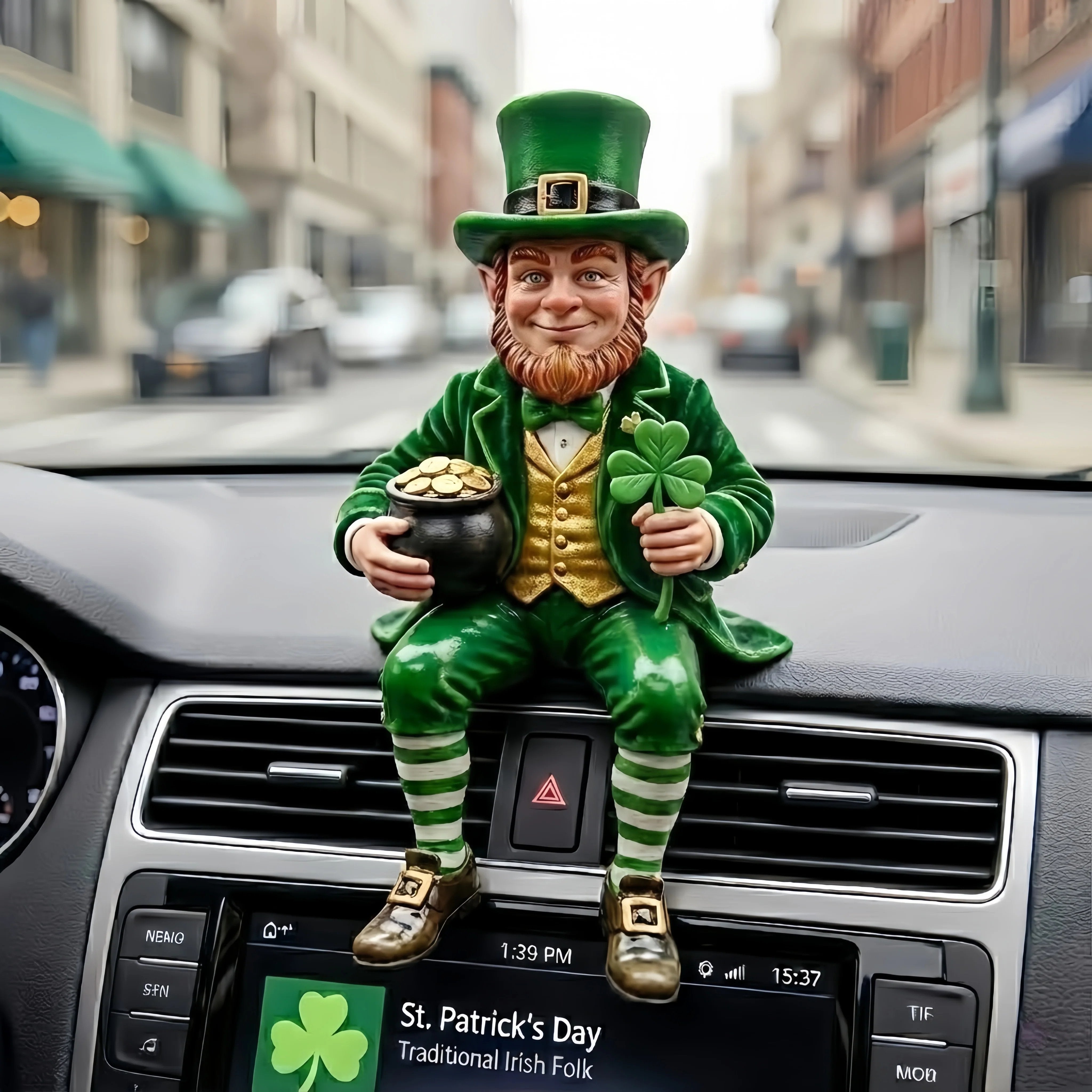 🔥Hot Sale 49% OFF -🍀St. Patrick’s Day Decorative Figurine🍺 Serene Desk Companion