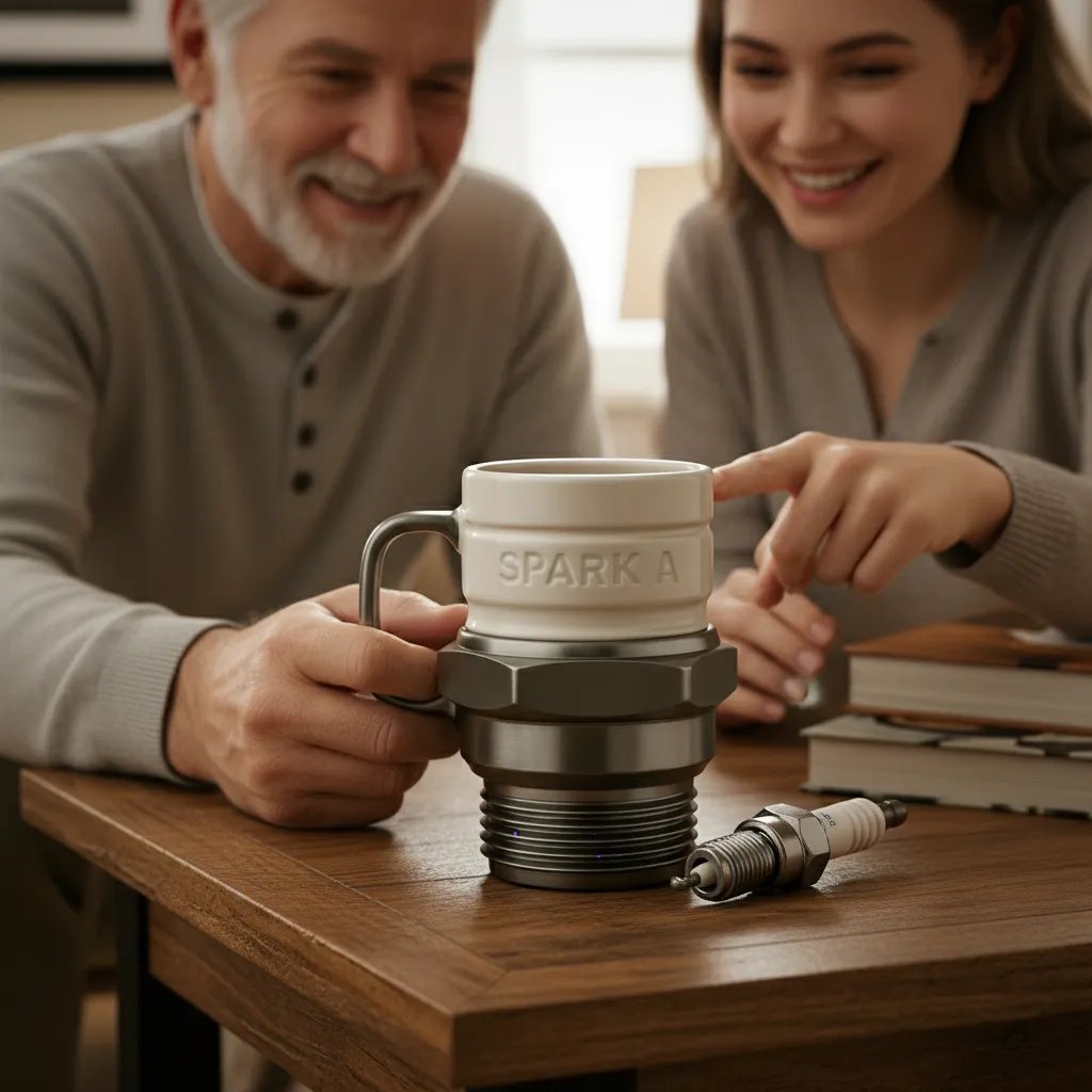 PistonPerk - Spark Plug Mug for True Engine Lovers