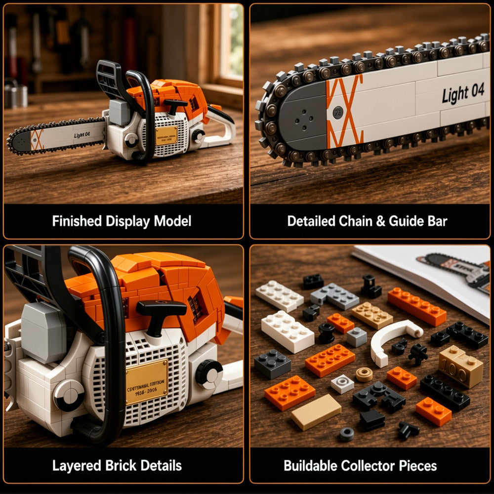 TimberCraft – Centennial Chainsaw Collector Brick Model