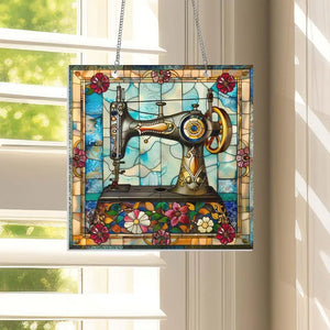 SewGleam – Vintage Sewing Machine Suncatcher