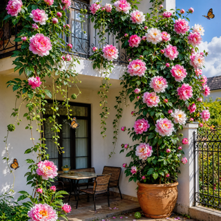 🌸 Rare Climbing Peony Bulbs🪴Big Full Blooms, Cold Hardy Perennial, Easy to Grow Garden Favorite